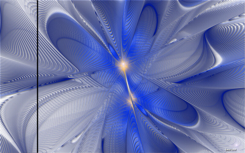 Blue Fractal Pattern — Dynamic