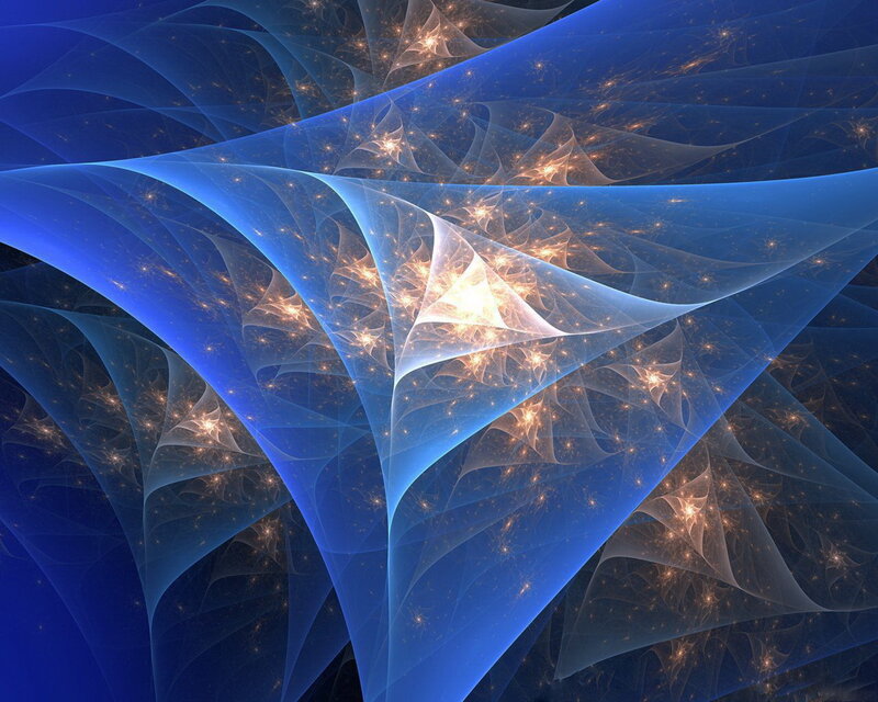 Blue Fractal Pattern — Ethereal
