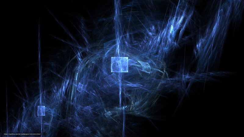 Blue Fractal Pattern — Mysterious, Abstract