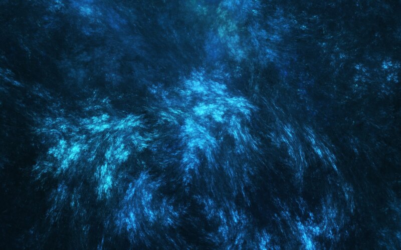 Blue Fractal Pattern — Serene, Abstract