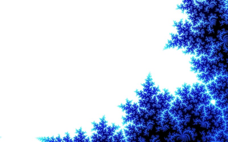 blue fractal pattern