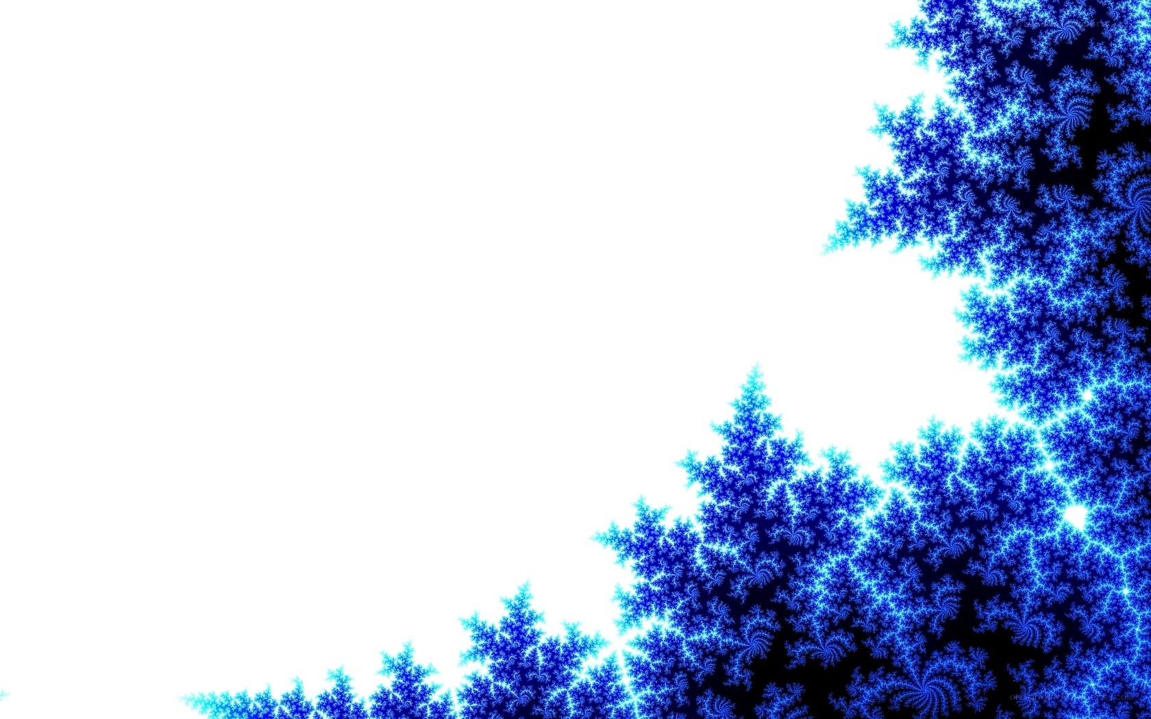 blue fractal pattern