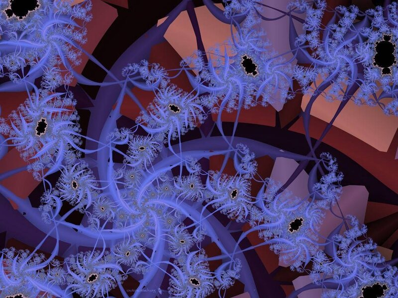 Blue Fractal Patterns — Abstract, Digital Art, Fractals