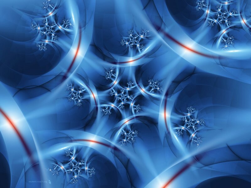 Blue Fractal Patterns — Calm, Abstract, Fractals