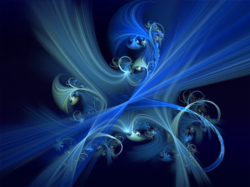 Blue Fractal Patterns — Dynamic