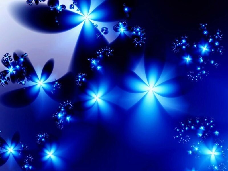 Blue Fractal Patterns — Ethereal