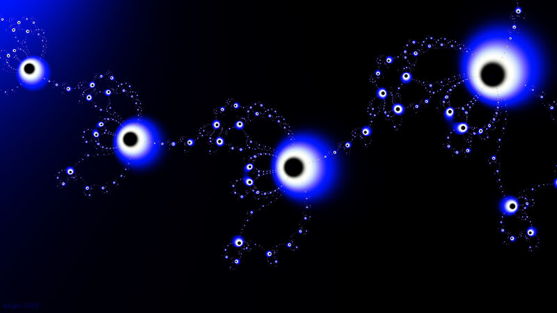 Blue Fractal Patterns — Mysterious