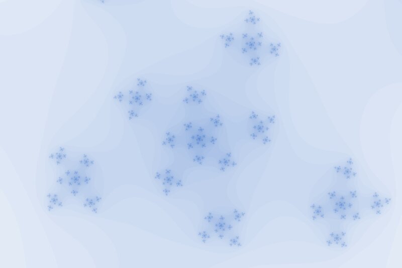 blue fractal patterns on white