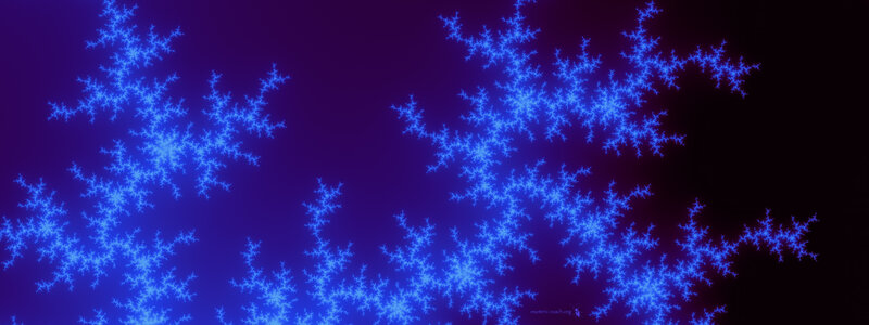 blue fractal patterns