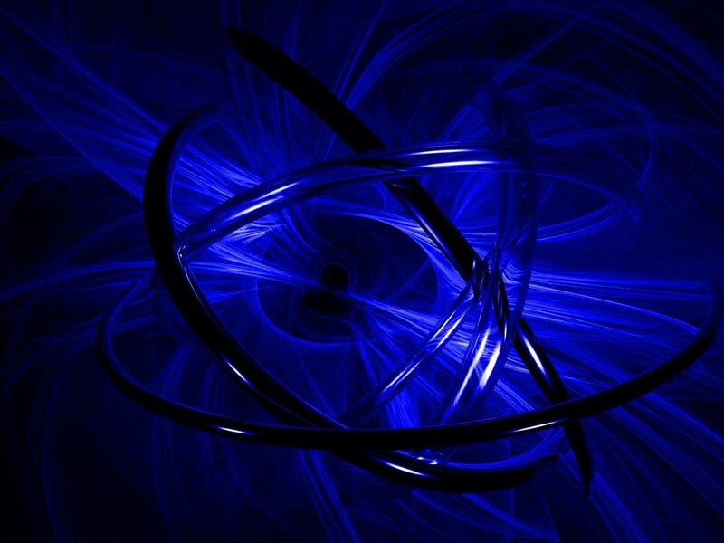 Blue Fractal Rings