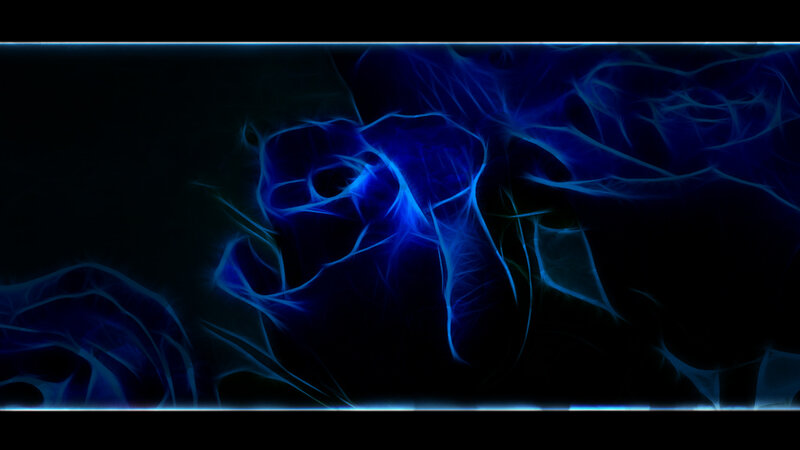 Blue Fractal Rose — Mysterious