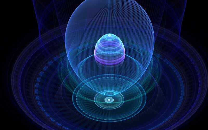 Blue Fractal Sphere — Hypnotic