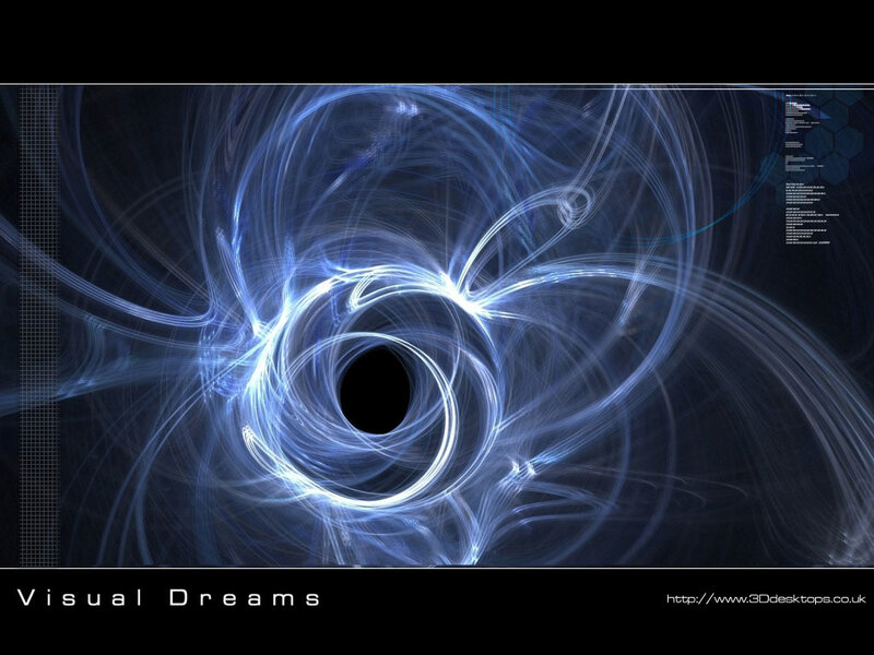 Blue Fractal Spiral Design