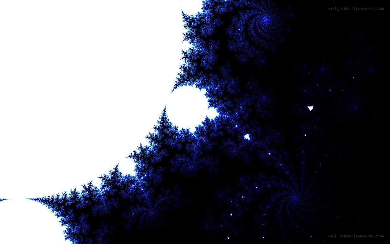 blue fractal spiral pattern