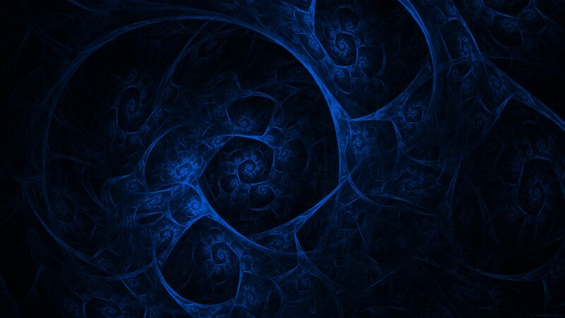 blue fractal spiral pattern