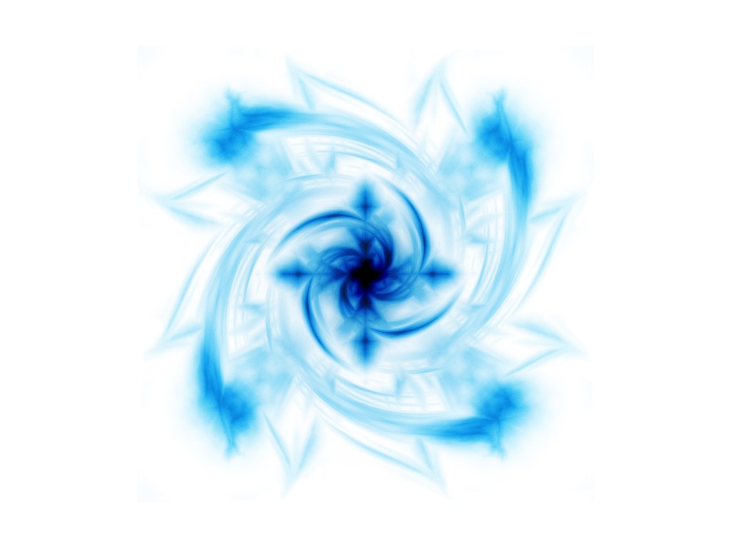 blue fractal spiral pattern