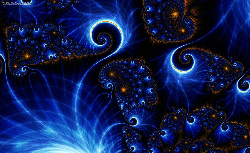 blue fractal spiral patterns