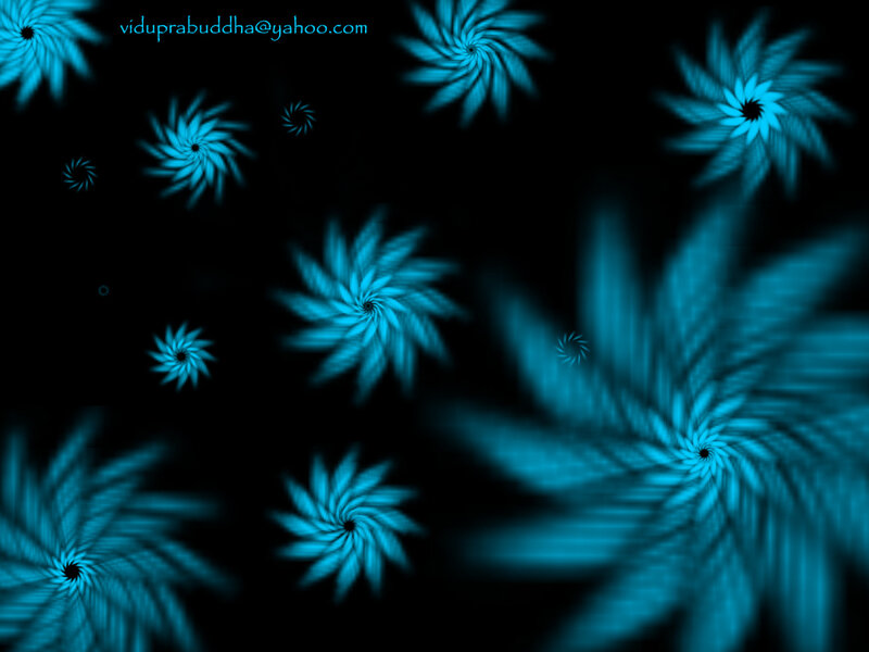 blue fractal spirals