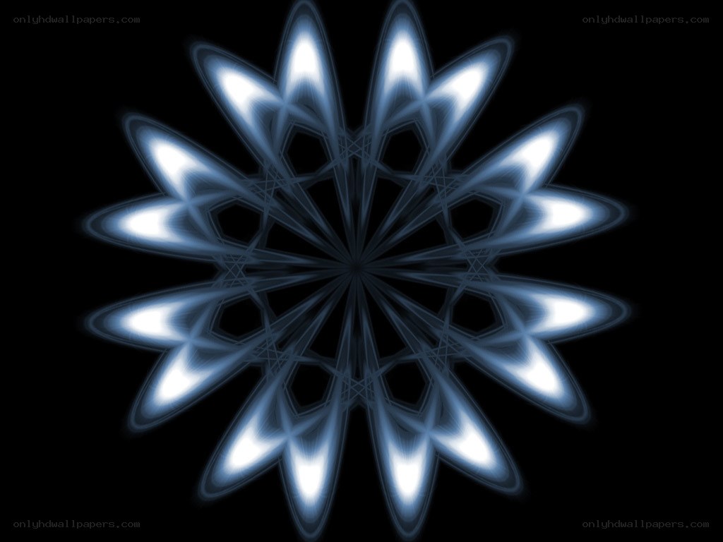 blue fractal star pattern