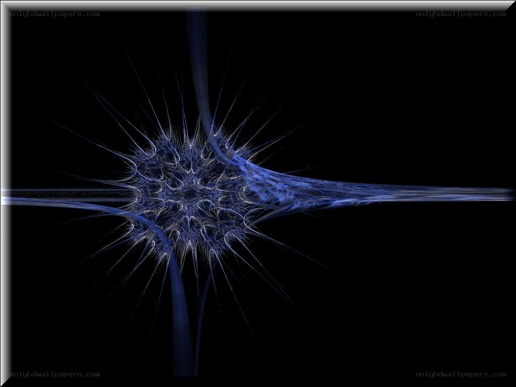 blue fractal starburst