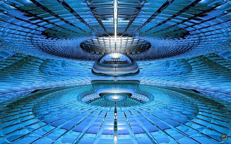 Blue Fractal Structure