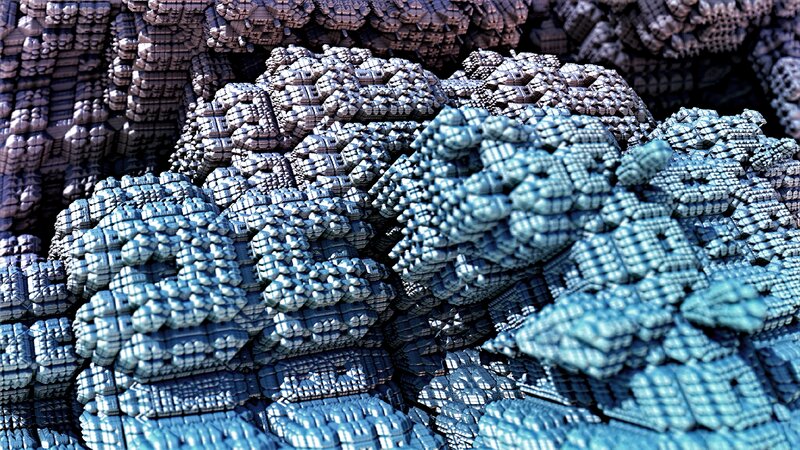 Blue Fractal Structures — Abstract