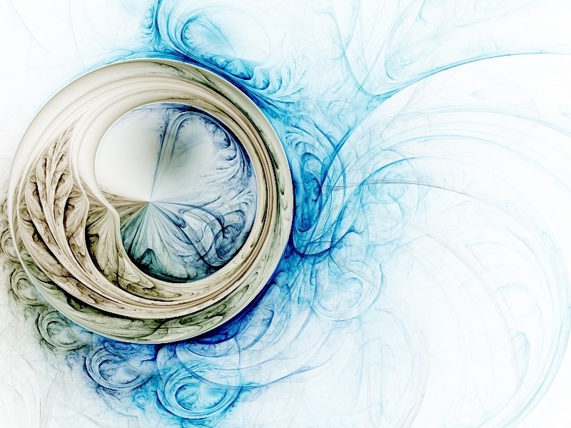 blue fractal swirl pattern