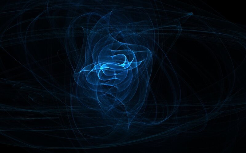 blue fractal swirl pattern