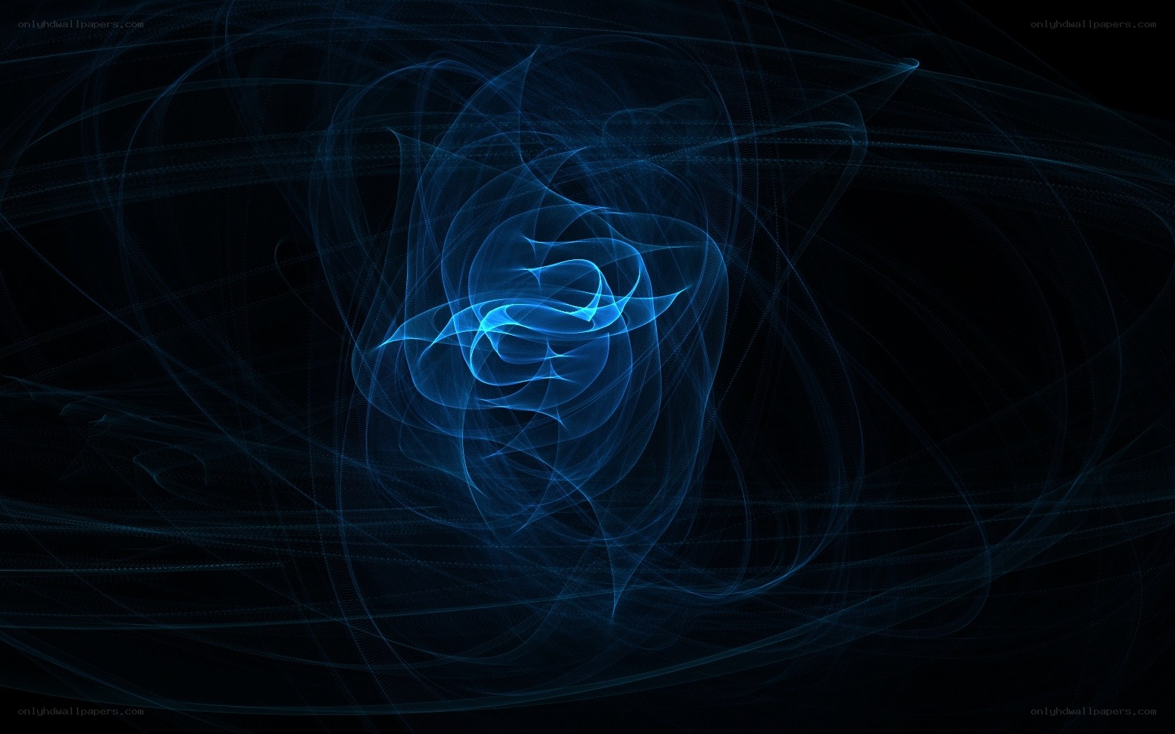 blue fractal swirl pattern