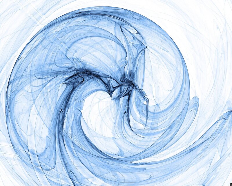 blue fractal swirl pattern