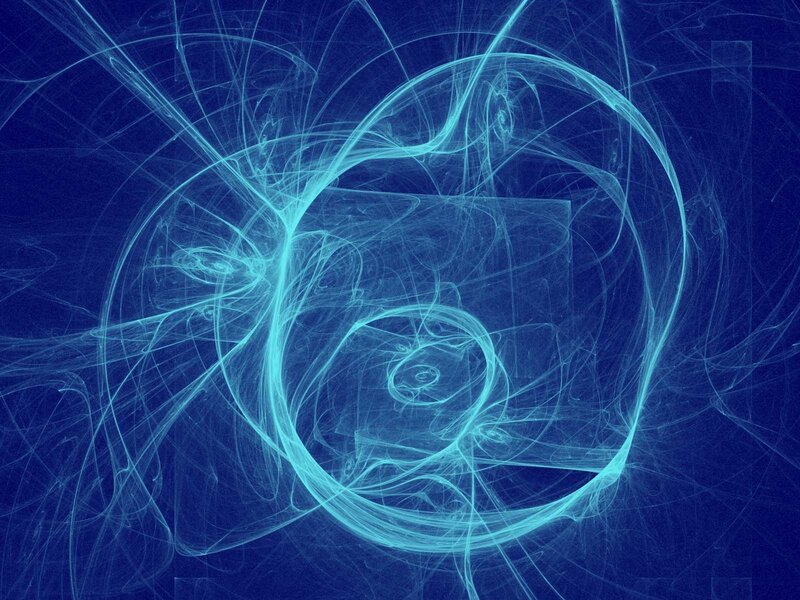blue fractal swirl pattern