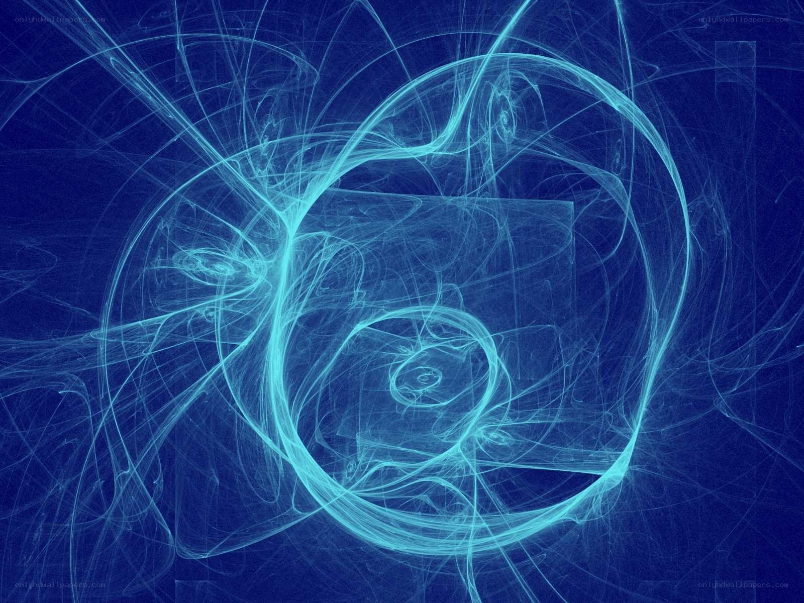 blue fractal swirl pattern