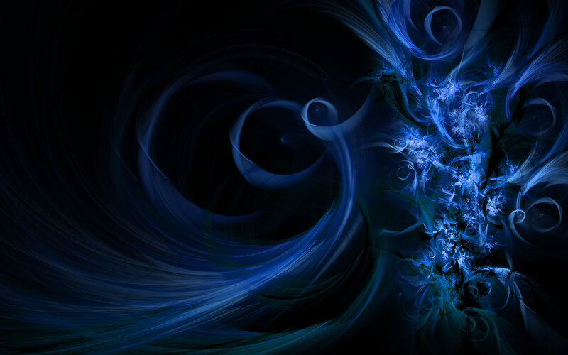blue fractal swirls