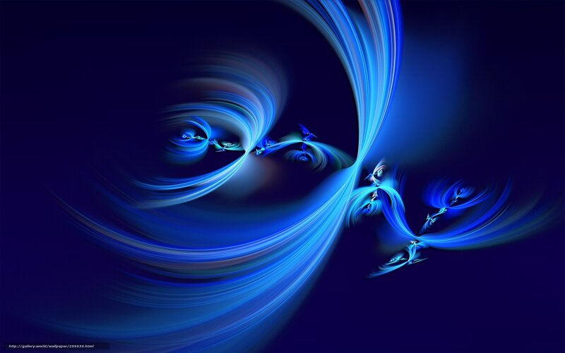 Blue Fractal Swirls — Dynamic