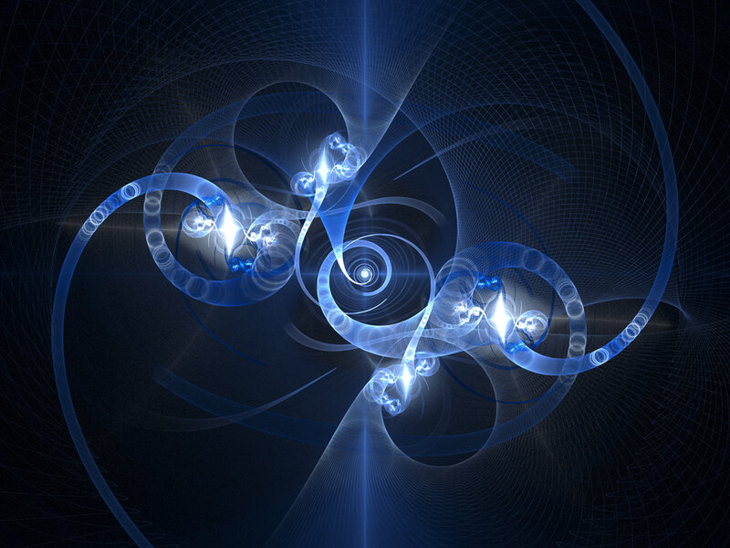 Blue Fractal Swirls — Ethereal