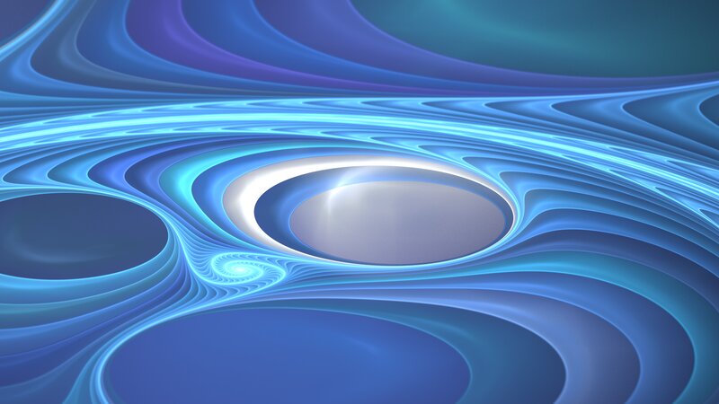 Blue Fractal Swirls — Hypnotic