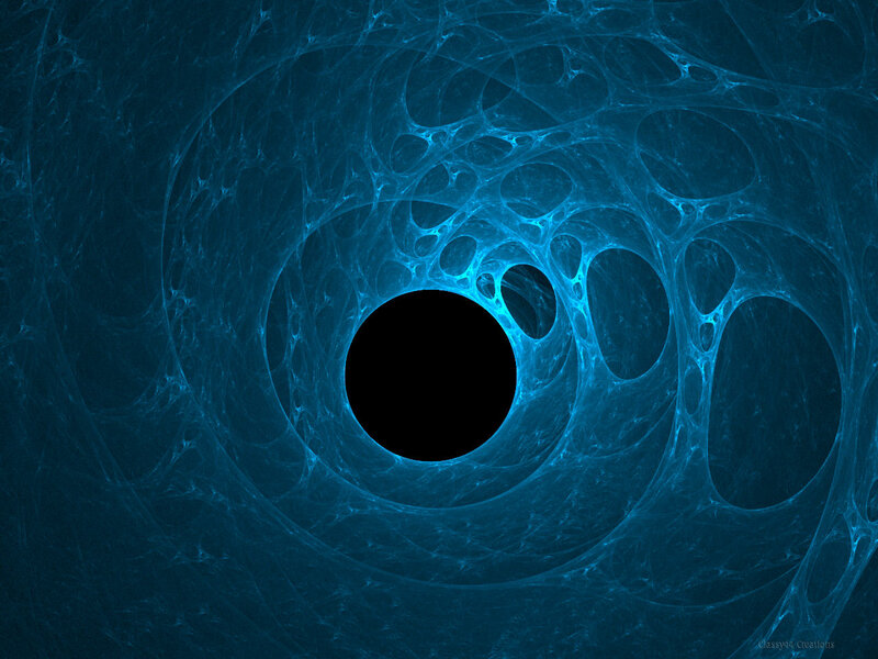 Blue Fractal Tunnel — Mysterious