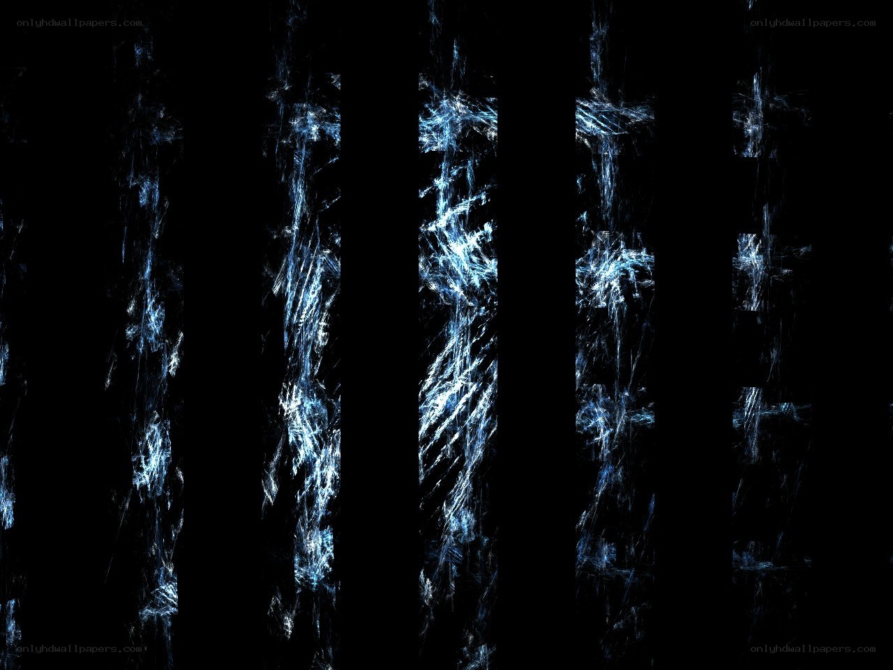 blue fractal vertical stripes