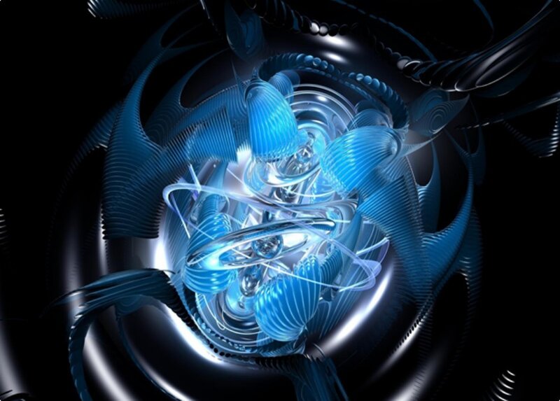 Blue Fractal Vortex — Dynamic