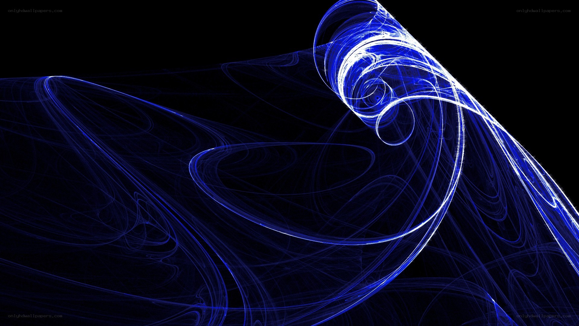 blue fractal wave animation