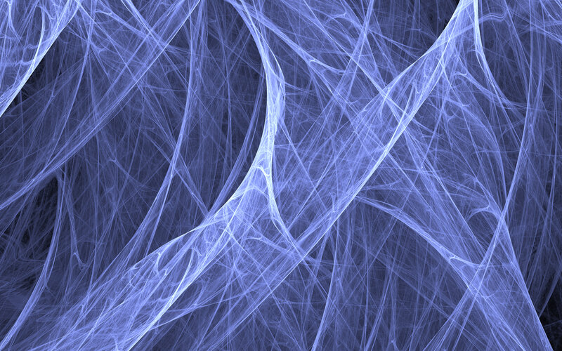 blue fractal web pattern