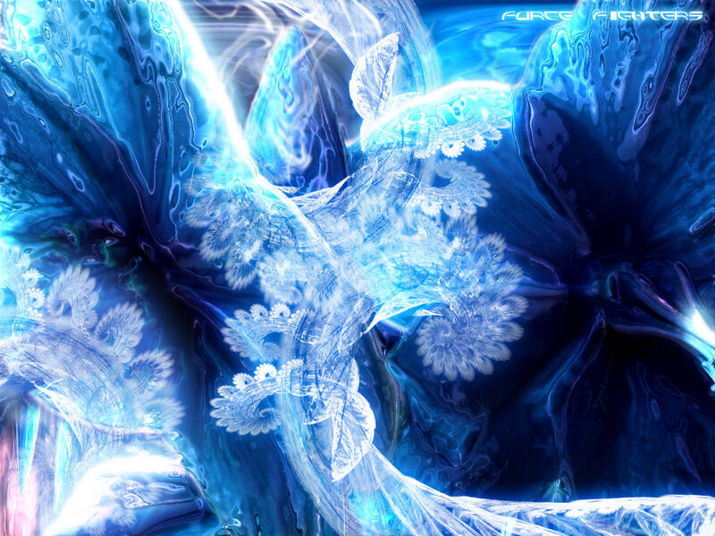 Blue Fractal Wings — Ethereal