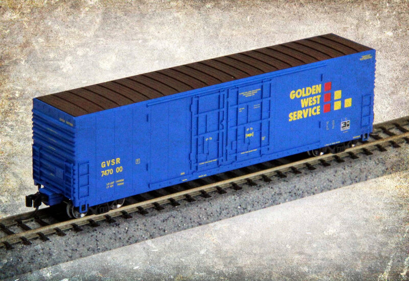 Blue Freight Car