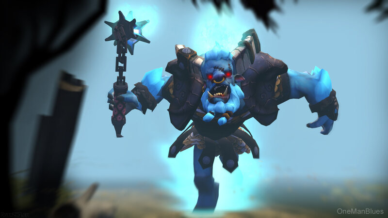 blue frost giant warrior