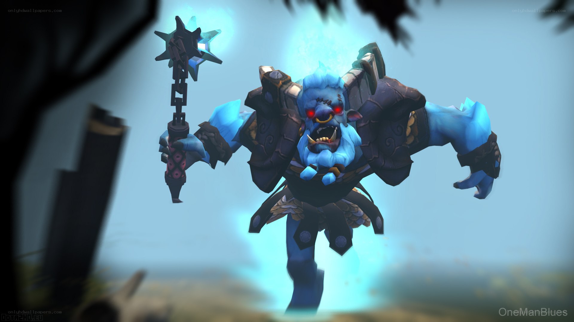 blue frost giant warrior