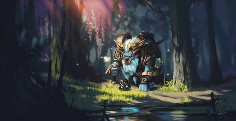 Blue-furred Beast in Armor