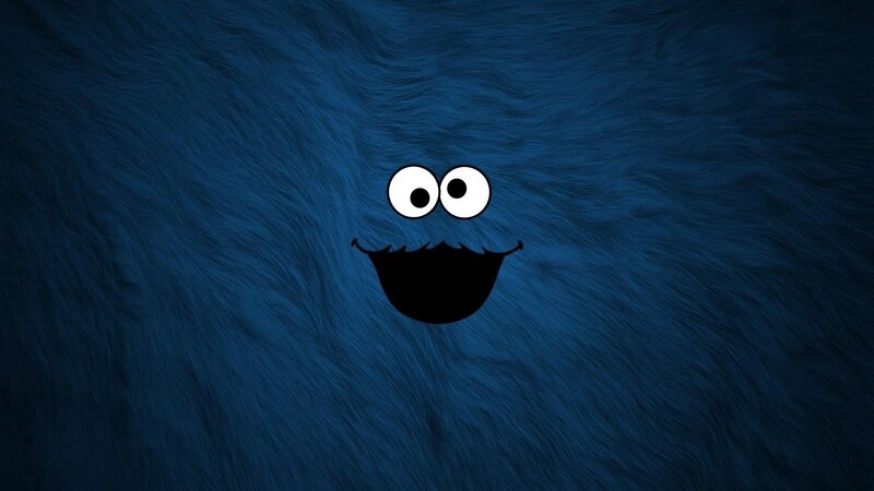Blue Furry Character Face — Playful, Digital Art