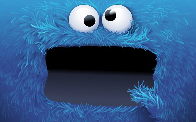 Blue Furry Character — Playful, Digital Art