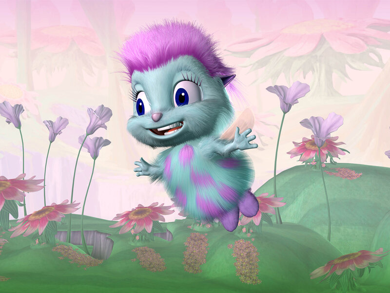 Blue Furry Creature — Green