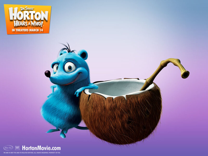 Blue Furry Creature — Purple